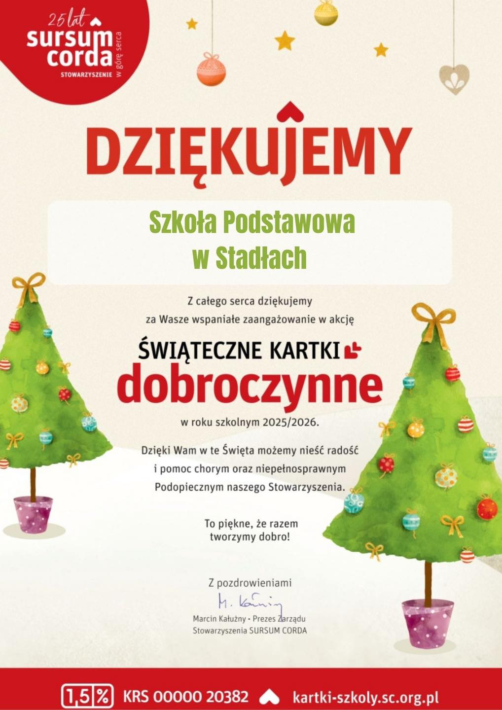 Świąteczne kartki dobroczynne
