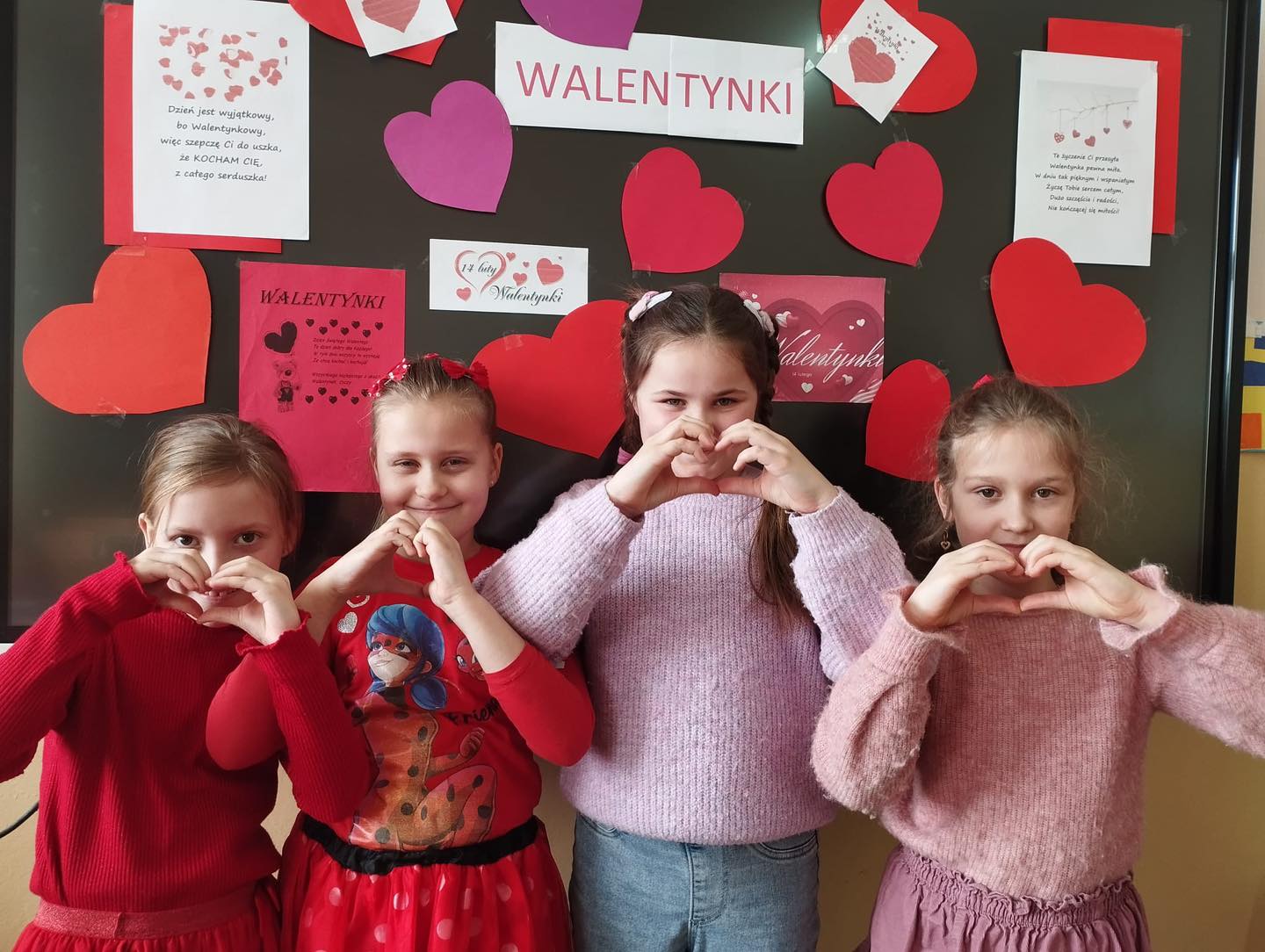 Walentynkowa magia w klasach I-III