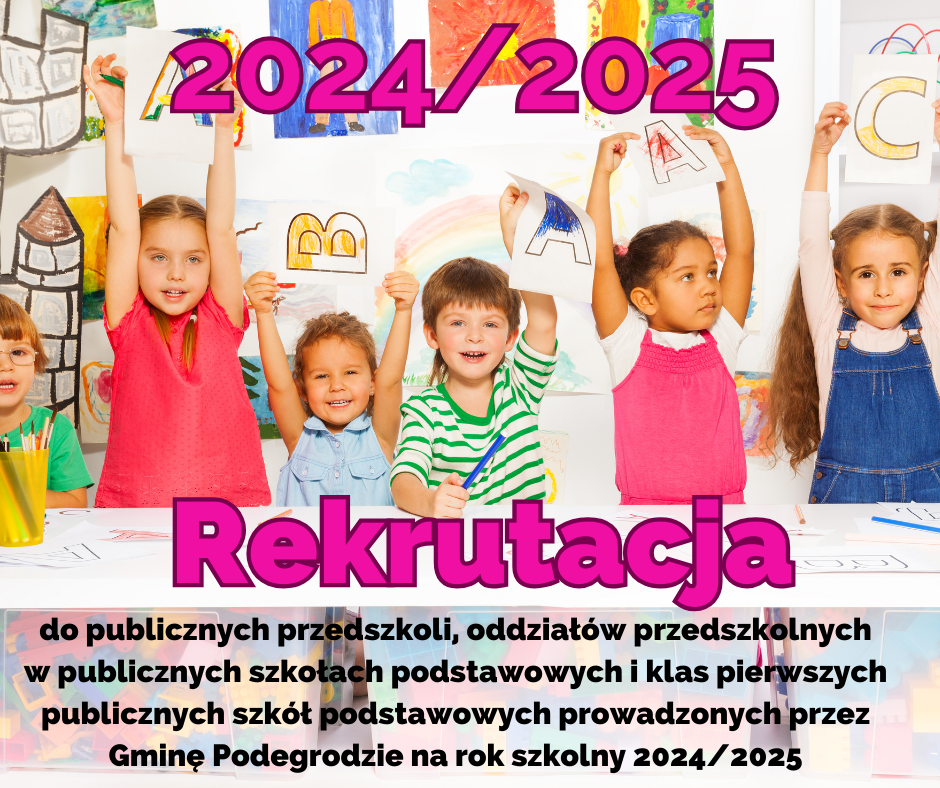 Rekrutacja na rok szkolny 2024/2025